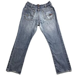 Ariat FR M4 Work Jeans Mens 34x34 Blue Low Rise Boot Cut Flame Resistant Denim